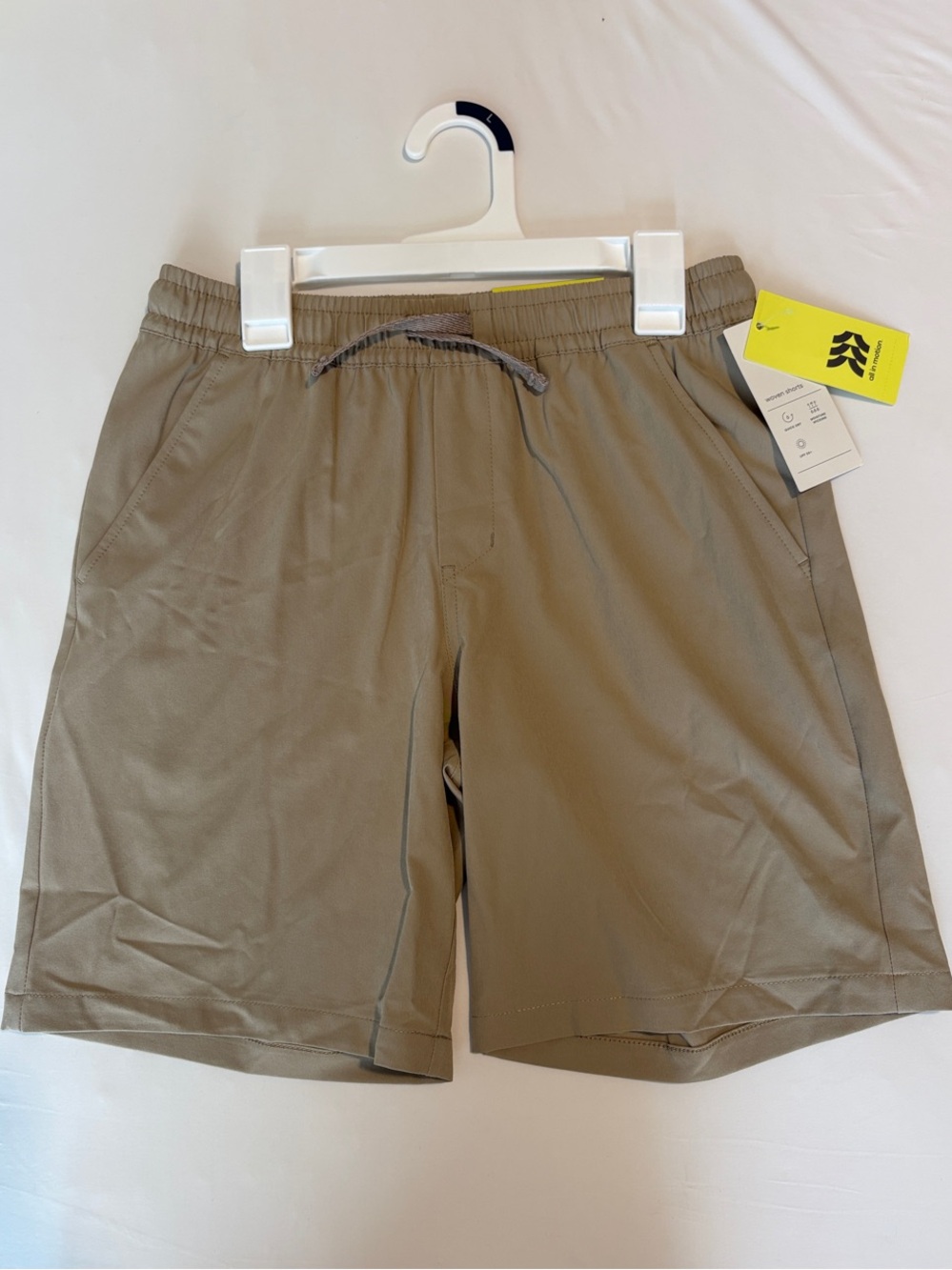all in motion Boys' kaki  Elastic-Waist uniform or play Shorts